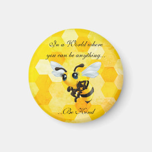 "be kind" Honigbiene Magnet