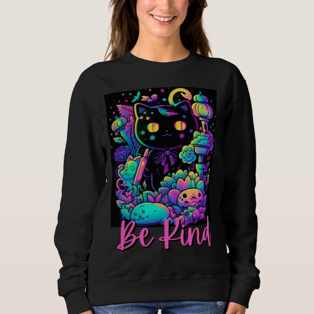 Be Kind Kindnes For Women Kids Men Cute Flowers Fl Sweatshirt (Vorderseite)
