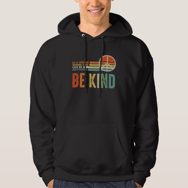 Be Kind Kindness Autism Peace Sign Tie Dye Spread  Hoodie (Vorderseite)