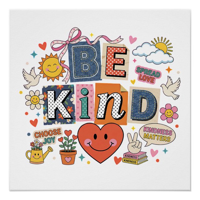 Be Kind - Kindness Matters Poster (Vorderseite)