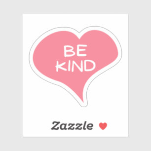 BE KIND Liebe Herz Vinyl Sticker