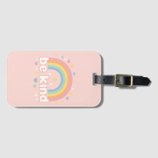 Be Kind – Rainbow Pastel Positivity Gepäckanhänger