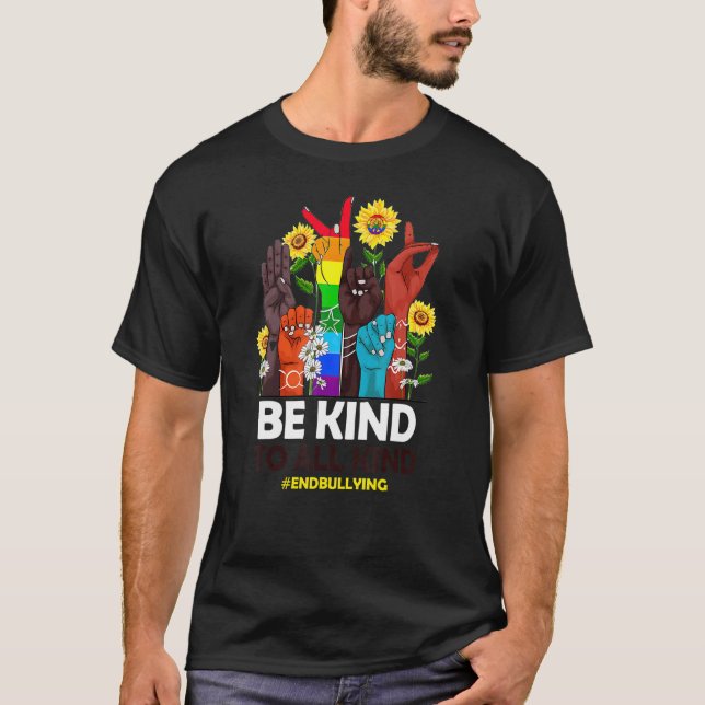 Be Kind to All Kind Anti Bullying Awareness Unity  T-Shirt (Vorderseite)