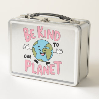 Be Kind to Our Planet 💚 Metall Brotdose