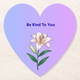 Be Kind To You Lily Self-Care Untersetzer