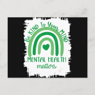 Be Kind To Your Mind,Mental Health Matters, Autism Postkarte