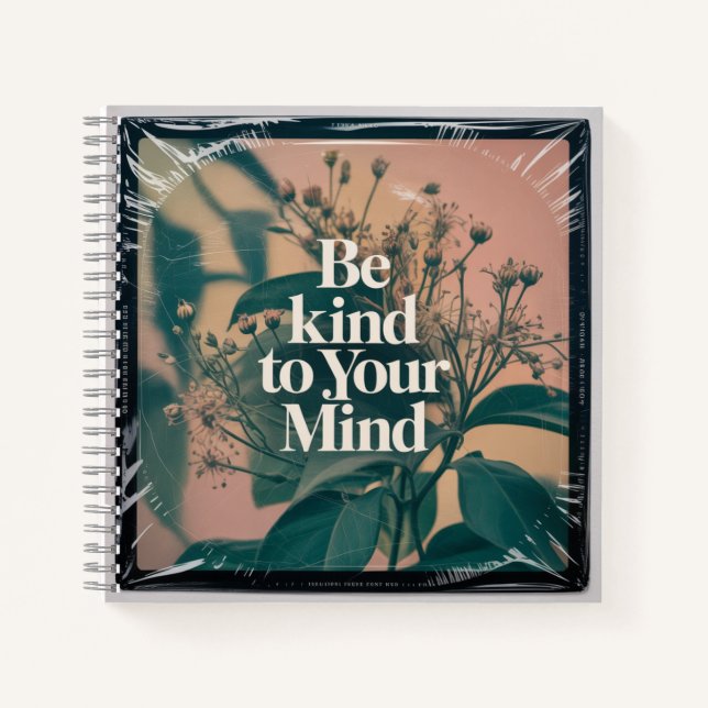 Be Kind To Your Mind Notizbuch (Vorderseite)