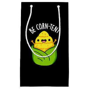 Be Maiszelt Funny Mais Pun Dark BG Kleine Geschenktüte