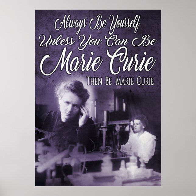 Be Marie Curie Poster (Vorne)