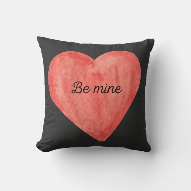 "Be Mine" Drehkissen Kissen (Vorderseite)