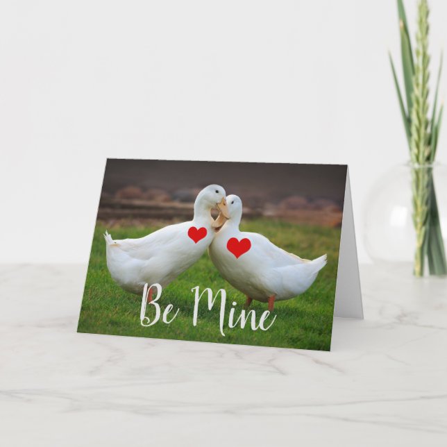 Be Mine Encks Valentine Karte (Vorderseite)