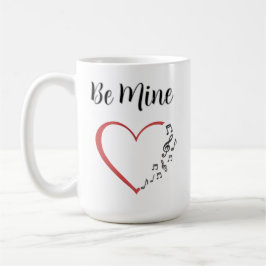 Be Mine Music Heart Kaffeetasse