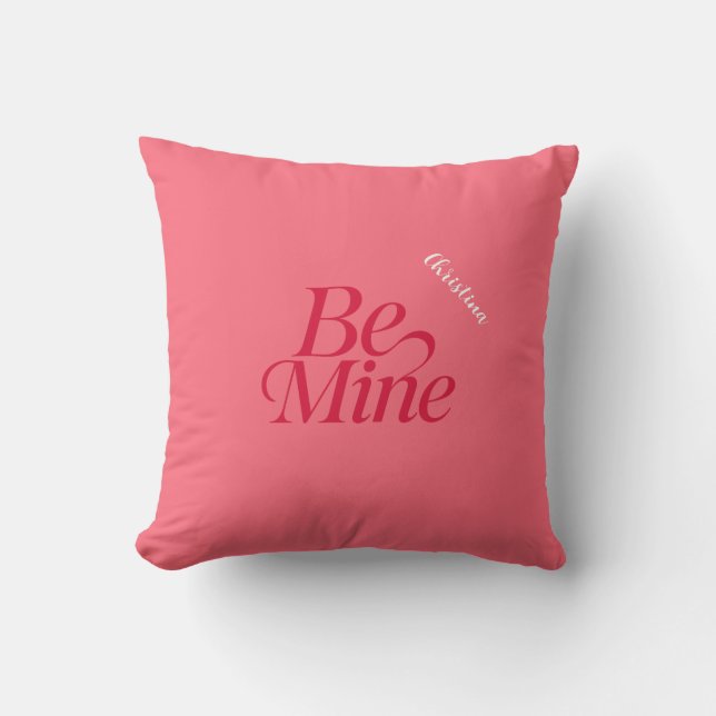 Be Mine Personalised Kissen (Vorderseite)