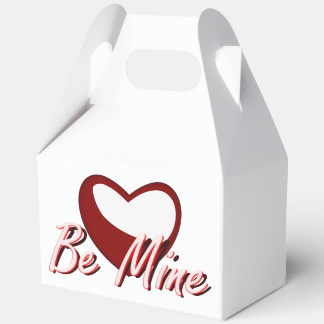 "Be Mine" Red Heart Fevor Box Geschenkschachtel (Vorderseite)