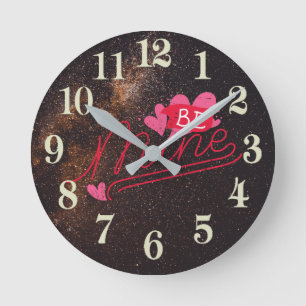 Be Mine Runde Wanduhr