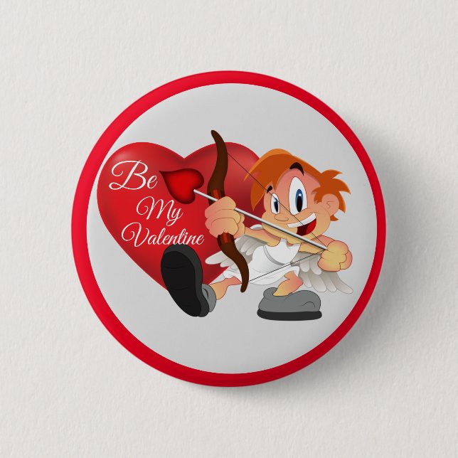 Be Mine Valentine Button (Vorderseite)