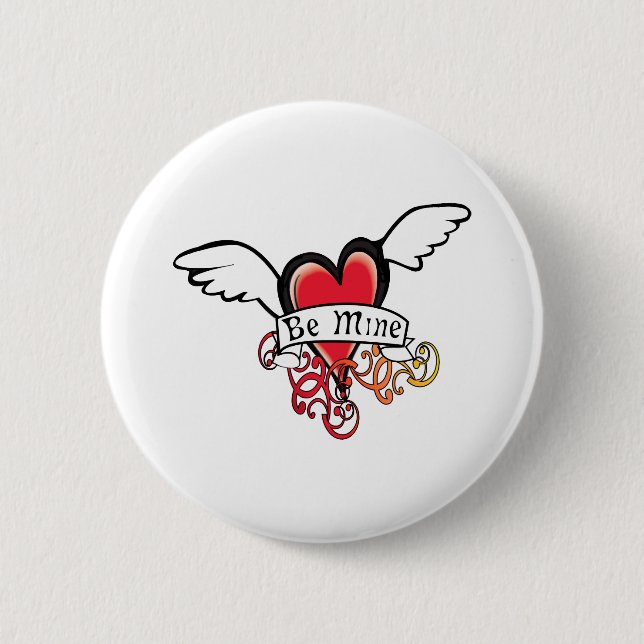 Be Mine Valentine Button (Vorderseite)