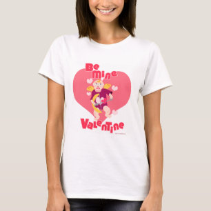 Be Mine Valentine Cupid Cartoon Liebe Slogan T-Shirt