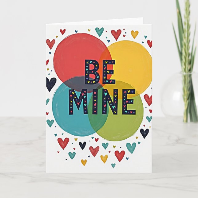 Be Mine Valentine Love Card Karte (Vorderseite)