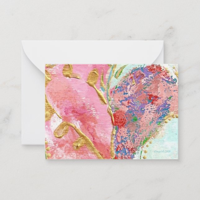 'be mine' Valentine Mitteilungskarte (Vorderseite)