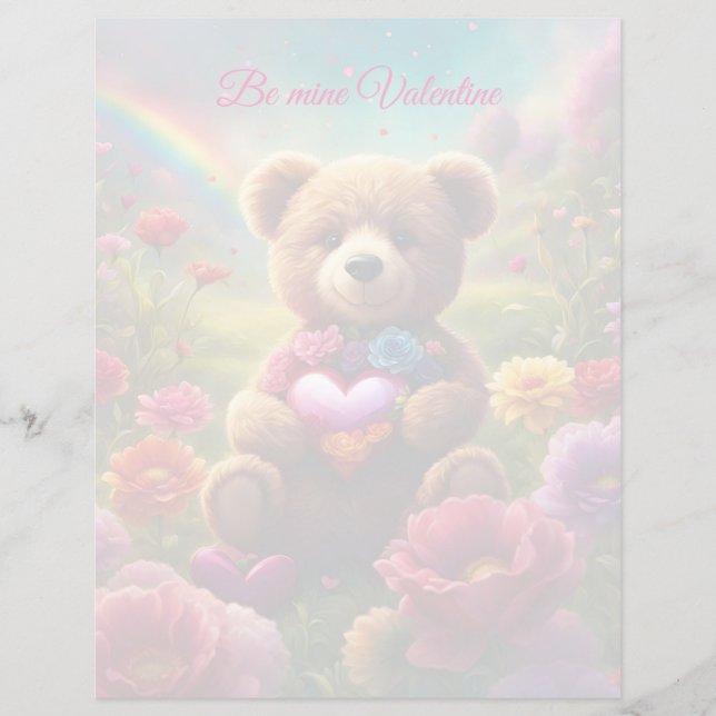 Be mine Valentine Teddy 1 (Vorderseite)