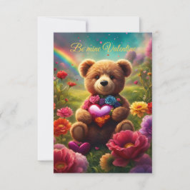 Be mine Valentine Teddy 1 Einladung