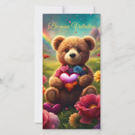 Be mine Valentine Teddy 1 Feiertagskarte