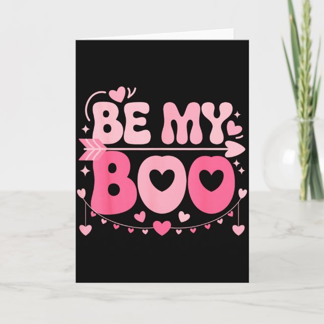 Be My Boo Cute Valentine Halloween Family Matching Karte (Vorderseite)