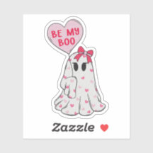 Be My Boo Ghost Valentine - Valentinsticker