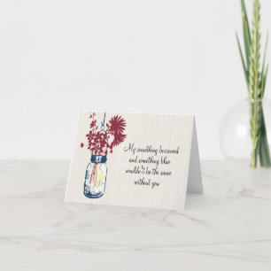 Be My Bridesmad - Mason Jar & Wildblumen Einladung