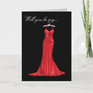 Be My Bridesmaid or Maid of Honor Card Einladung