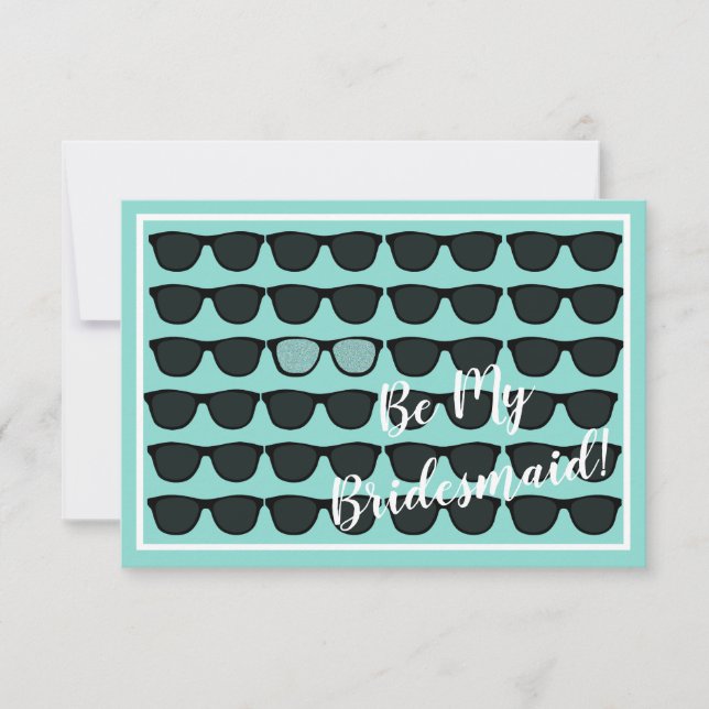 Be My Bridesmaid Trauzeugin Bridal Tiara Party Einladung (Vorderseite)