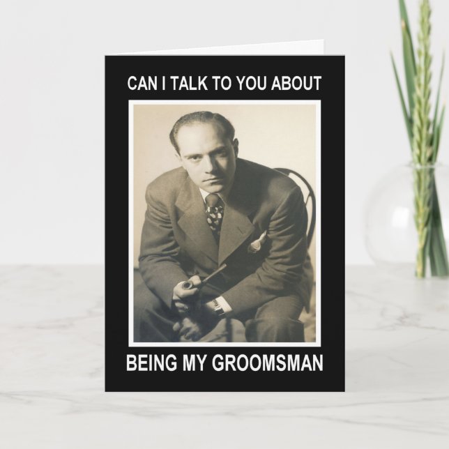 Be my Groomsman for Pay - FUNNY Einladung (Vorderseite)