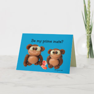 Be My Prime Mate Love Valentine's Day Card Feiertagskarte