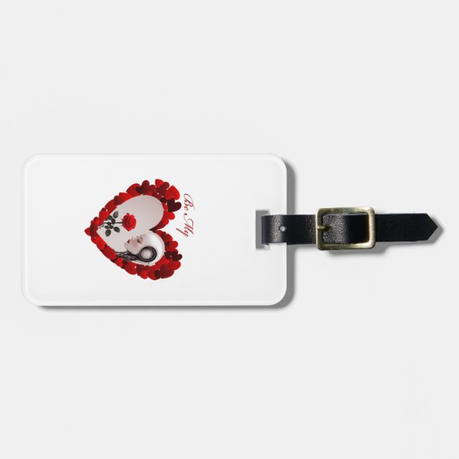 Be My Valentine ❤️ Gepäckanhänger (Vorderseite horizontal)