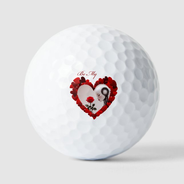 Be My Valentine ❤️ Golfball (Vorderseite)