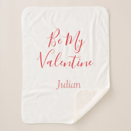 Be my valentine red name elegant love couple  sherpadecke