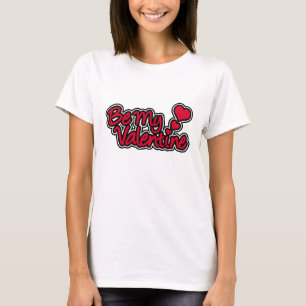 "Be My Valentine" T - Shirt der Weißen und Roten F