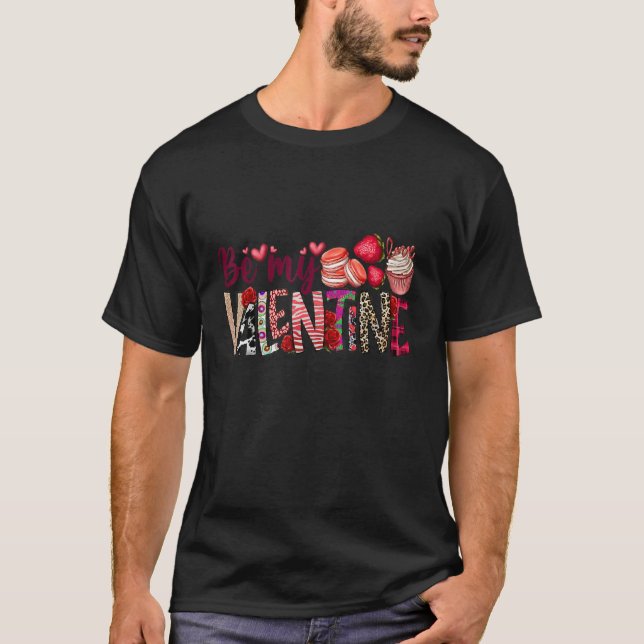Be My Valentine Valentine's Day Matching Couple Te T-Shirt (Vorderseite)
