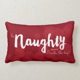 be Naughty ・ rett Santa die Reise! in roter Buch Lendenkissen