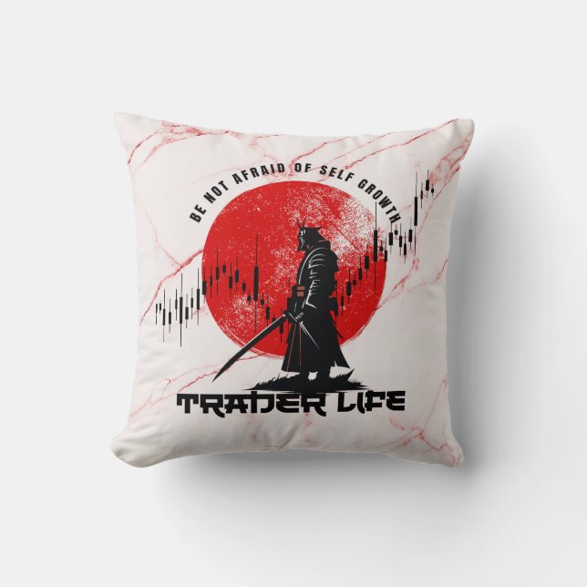 Be not afraid | Motivation | Samurai N Marble Kissen (Vorderseite)