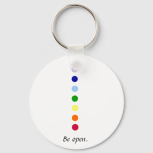Be Open - Simple Chakra Design Schlüsselanhänger