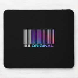 Be Original – Holographic Barcode-Inspired Mousepad