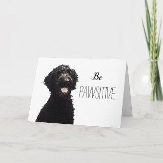 Be Pawsitive - Labradoodle Karte