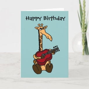 BE-Phantastische Giraffe Gitarre spielen Karte