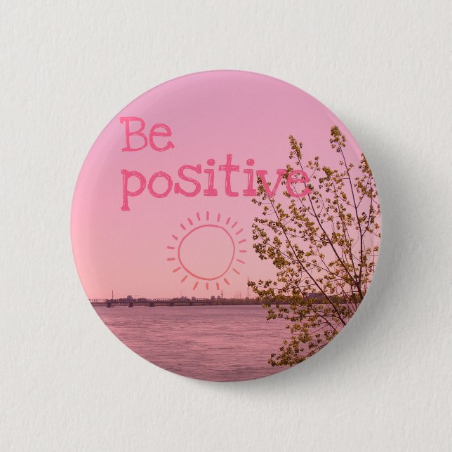 Be positiviert button (Vorderseite)