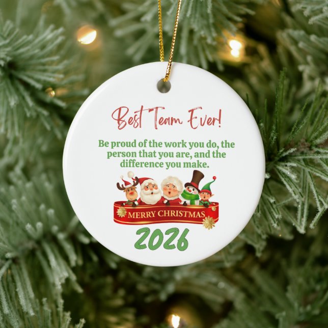 Be Proud Of The Work You Do Coworker Keramik Ornament (Baum)