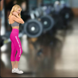 Be Savage Not Average Exercise Capri Leggings