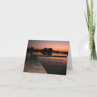 Be Still and Know Note Card Karte