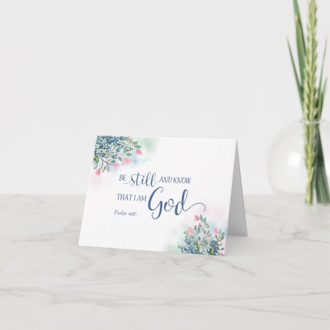 Be Still and Know that I am God, Ps 46:10 (Vorderseite)